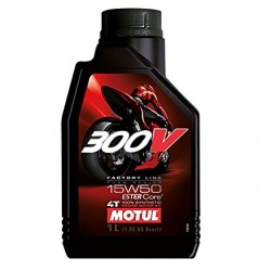 Motul 300V 15W 50 1l. Syntetický olej pro motocykly.