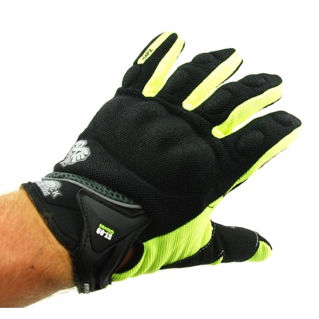 Rukavice SHOCK ST-03 na motorku Black/Green