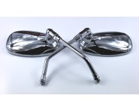 Zrcátka na motorku Chopper-chromová.