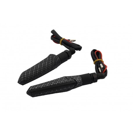 Univerzální Led Blinkry Flow, sekvenční frekvence blikání. Provedení Carbon