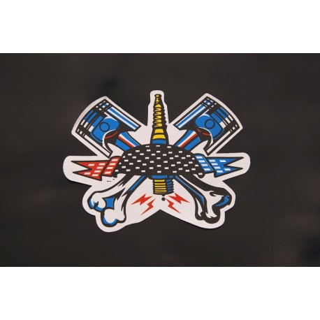 Moto nálepka Písty.