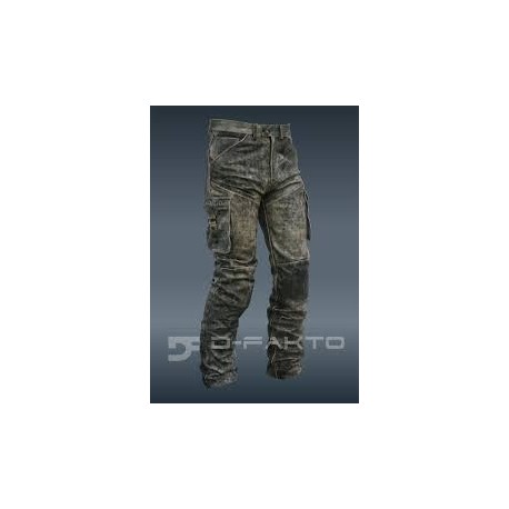 Pánské kožené kalhoty Retro na motorku.