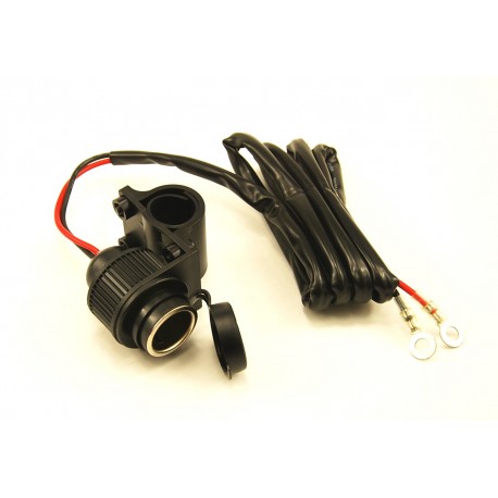 Zásuvka pro motocykly 12V, vstup CL. s objímkou na řidítko.