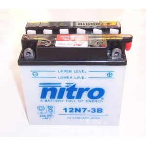 Baterie NITRO-12N7-3B stejná jako YB7L-B na motorku