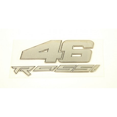 Samolepka Rossi 46, Chromová.