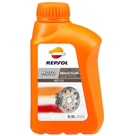 Brzdová kapalina Repsol 5.1 500 ml. Brake fluid.