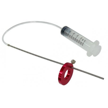 Měřák pro kontrolu hladiny oleje tlumičů motocyklů,