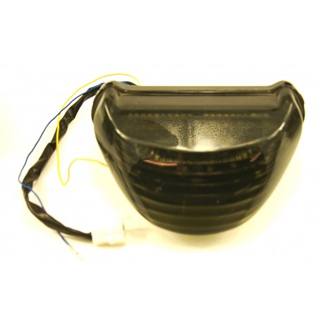 Zadní světlo s led blinkry Kawasaki ZX12R 00-05, kouřové.