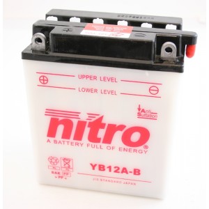 Baterie NITRO YB12A-B na motorku