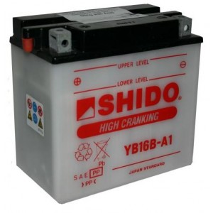 Baterie SHIDO YB16B-A1/S na motorku