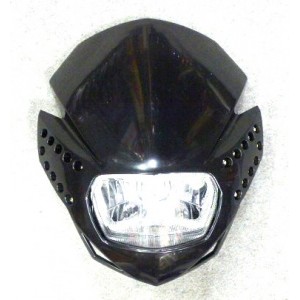 Street maska na motorku H4  černá.