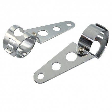 Držák světla pro motorky na přední vidlice o průměru 39-45 mm.