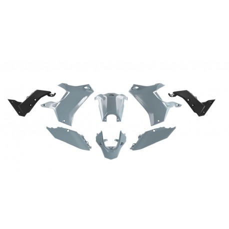 Kompletní plasty na Yamaha Tenere 700, 19-24 šedo-černé, Racetech.