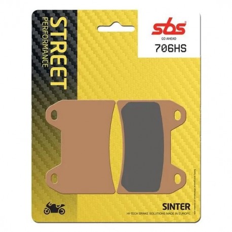 Brzdové destičky přední SBS 706 HS pro KTM 790/890 R a jiné.
