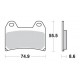Brzdové destičky přední SBS 706 HS pro KTM 790/890 R a jiné.