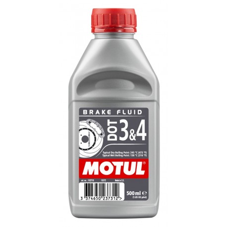 Brzdová kapalina DOT 3/4 Motul. 500 ml.
