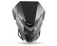 Přední street maska Alien LED, na motorku