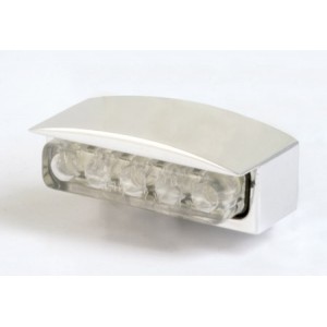 Osvětlení SPZ na motorku stříbrné SHIN YO