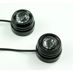 Led čočky na denní svícení pro motocykly.