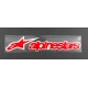 Nálepka Alpinestars, reflexní, 3M, červená.