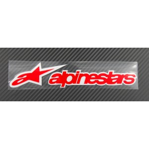 Nálepka Alpinestars, reflexní, 3M, červená.