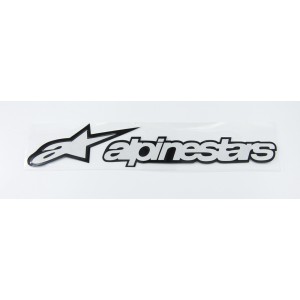 Nálepka Alpinestars, reflexní, 3M, bílá.