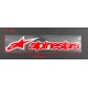 Nálepka Alpinestars, reflexní, 3M, červená.