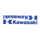 Samolepka Kawasaki, 3M, reflexní, modrá.