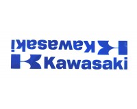 Samolepka Kawasaki, 3M, reflexní, modrá.
