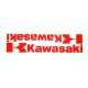 Samolepka Kawasaki, 3M, reflexní, červená.