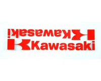Samolepka Kawasaki, 3M, reflexní, červená.
