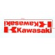 Samolepka Kawasaki, 3M, reflexní, červená.