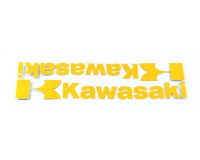Samolepka Kawasaki, 3M, reflexní, žlutá.