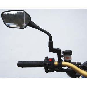 Zozšíření zrcátek o 40 mm, závit M10, pravý, na motorku.