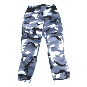 Textilní kalhoty na motorku GPI - army bílé vel. M