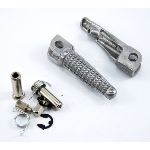 Přední stupačky Kawasaki ZX10 R, ZX- stříbrné.