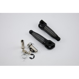 Přední stupačky Kawasaki ZX10 R, Z 1000, Z 800, ZX- černé.