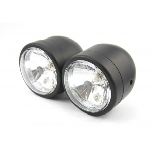 Přední světlo na motorku, Double Black.