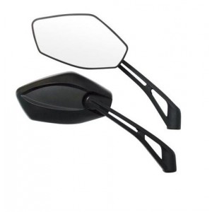 Zrcátka na motorku -  INFINITY BLACK, Lampa 90129