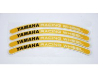 Reflexní proužky na kola Yamaha racing wheel, žluté
