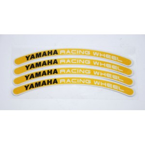 Reflexní proužky na kola Yamaha racing wheel, žluté