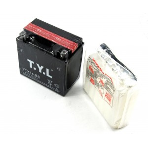 Baterie YTX14-BS 12V 10 Ah, na motorku