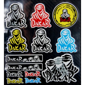 Reflexní nálepky Dakar