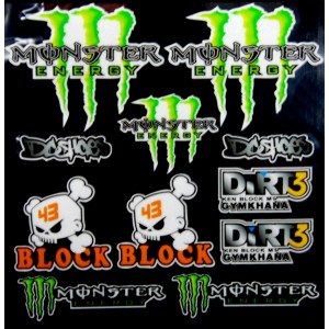 Reflexní nálepky Monster Block